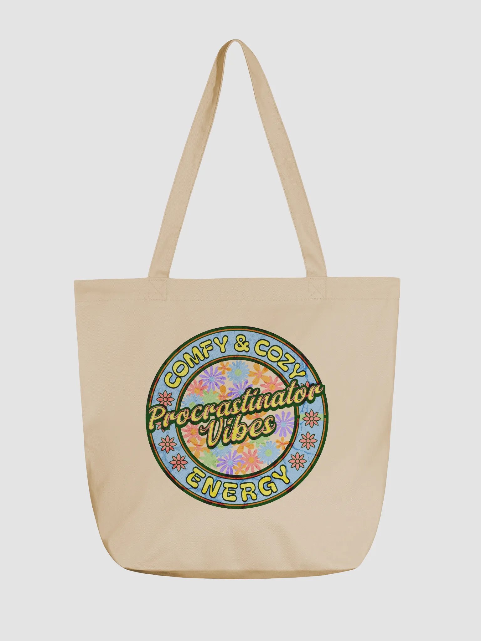 Procrastinator Vibes Comfy And Cozy Energy Eco-Friendly Tote product image (5)