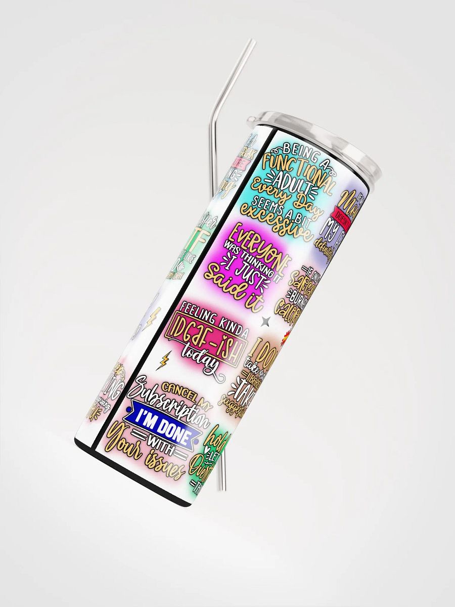 Sassy Stainless: Colorful Expression Stainless Steel Tumbler product image (7)