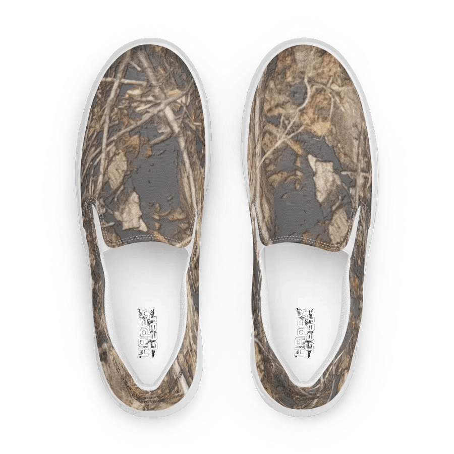 Men's Slip-On Canvas Shoes - Dead Split - It Happennnns Camo product image (1)
