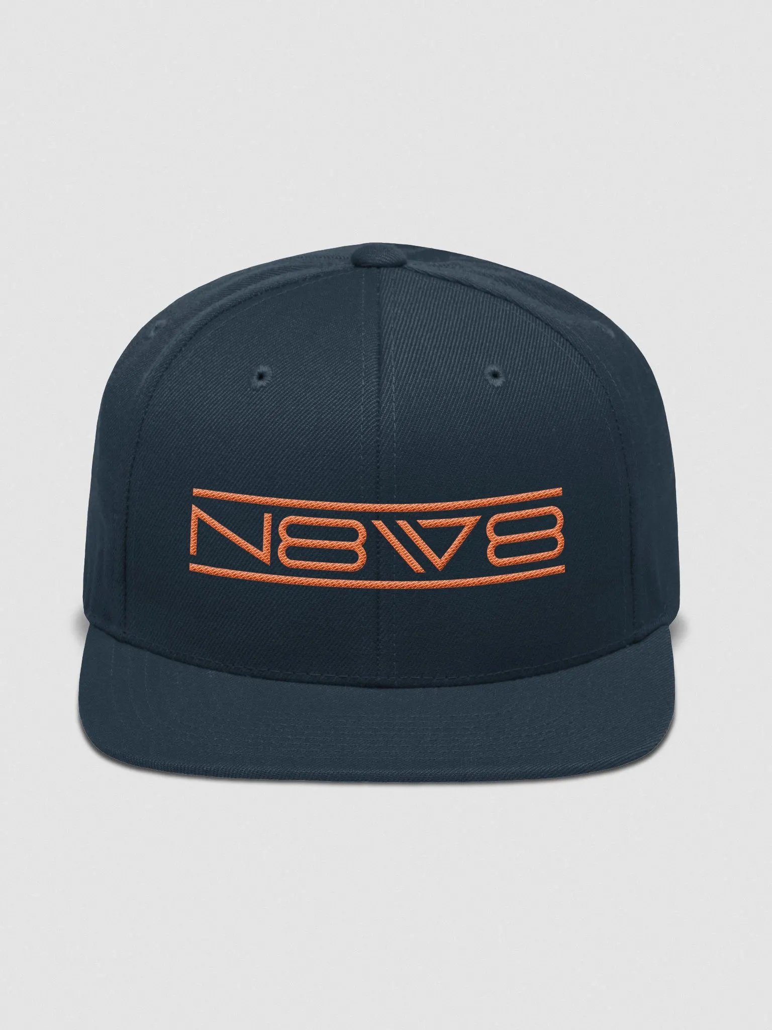 N8W8 Logo Orange Wool Blend Flat Cap product image (1)