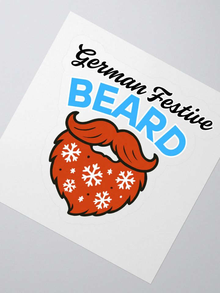 German Festive Beard Kiss Cut Stickers product image (5)
