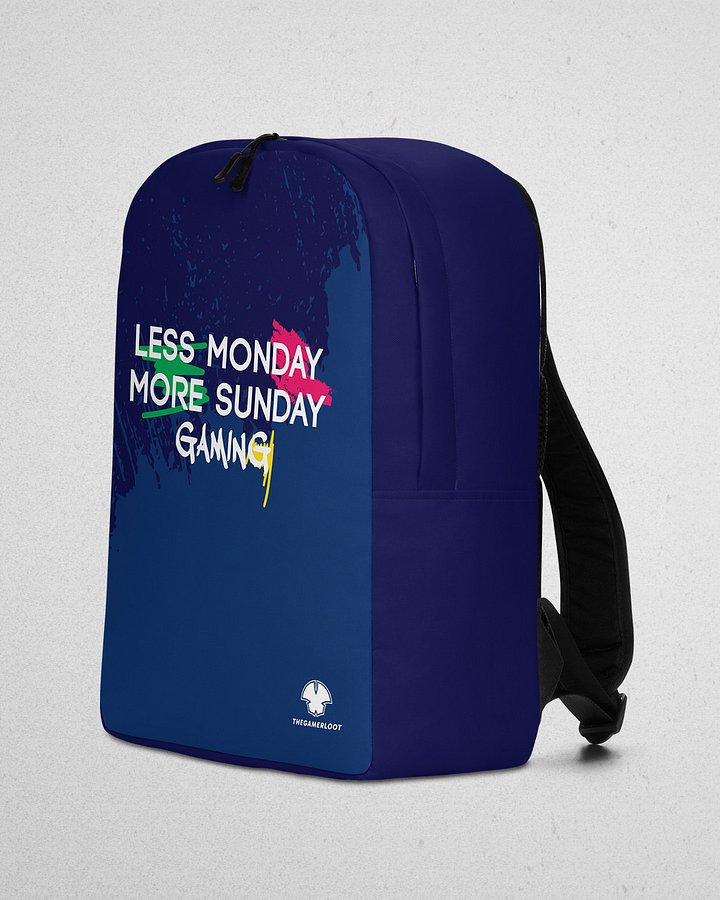 Less Monday More Sunday Gaming - Minimalist Backpack product image (1)