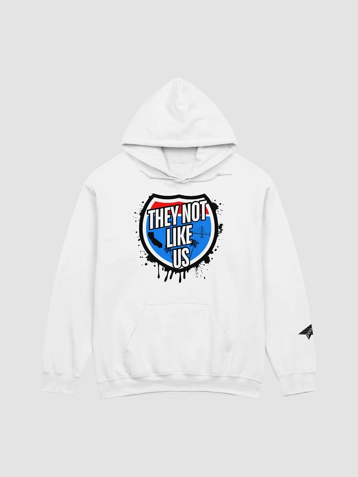 Not Like Us Shield Hoodie (Black Logo) product image (1)