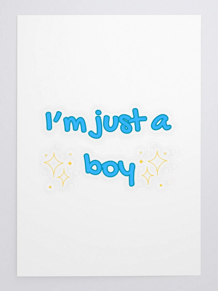Just a boy sticker product image (3)