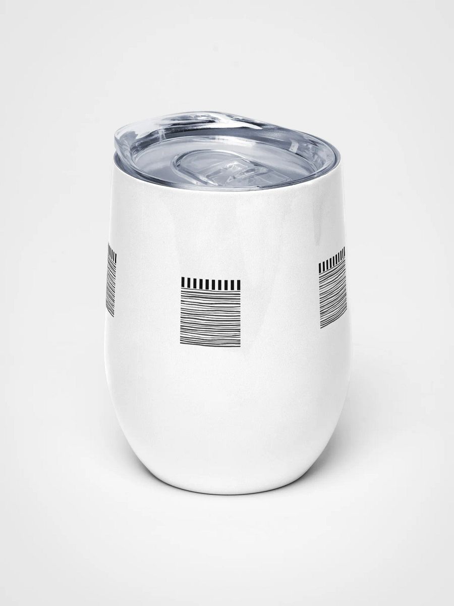 Geometric Monochrome Bliss Wine Tumbler product image (5)
