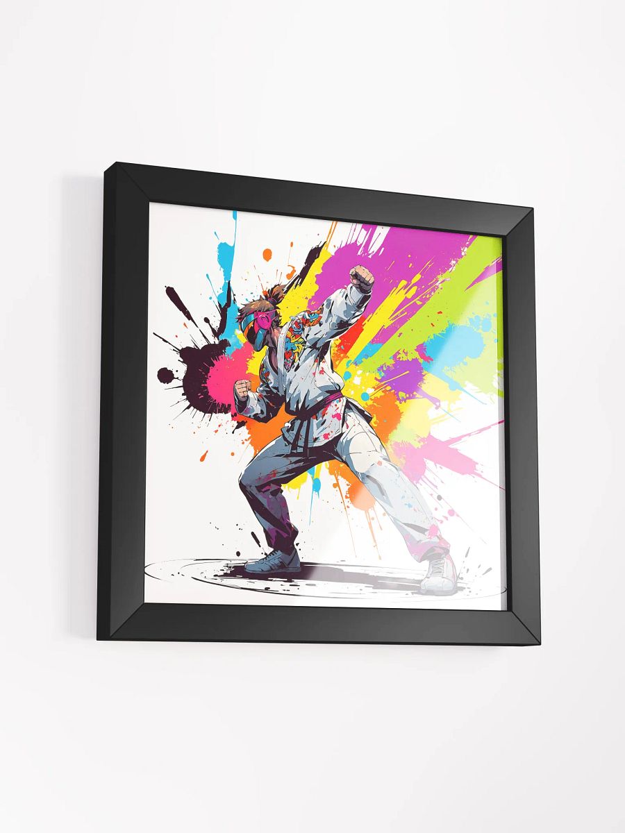 Framed High-Quality Matte Poster (in) ( D_0144_Color Kick Taekwondo Boy of the Streets ) product image (36)