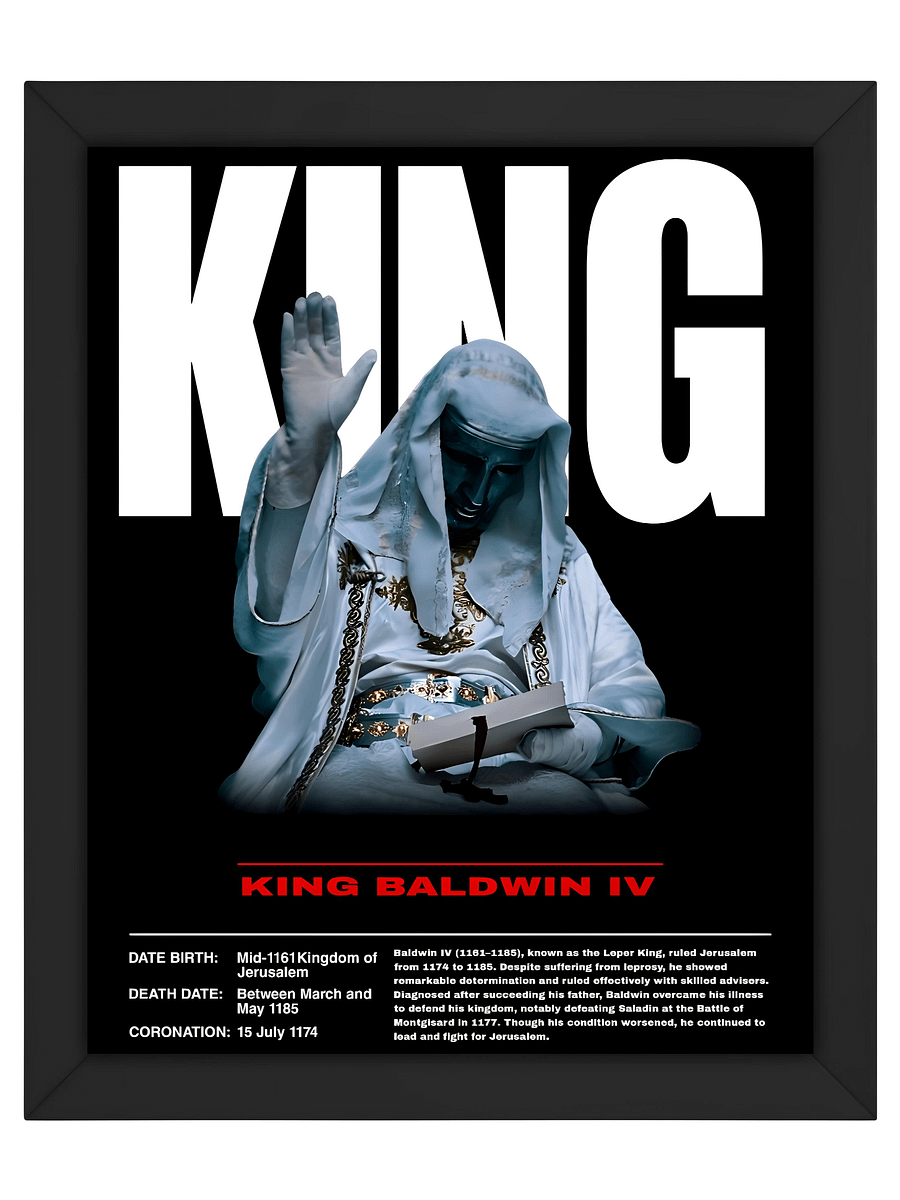 King Baldwin IV Leper King of Jerusalem Poster product image (2)