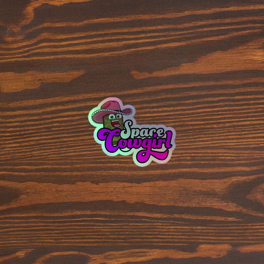 Space Cowgirl Holographic Sticker product image (5)