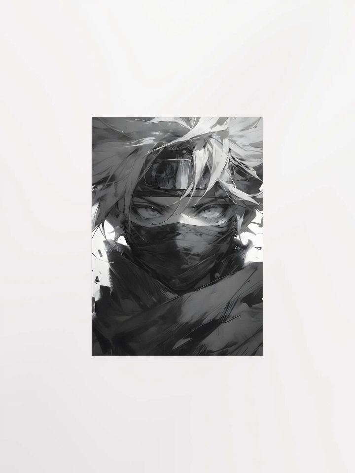 Unmasking the Shadow Warrior: A Black & White Ninja Portrait product image (9)