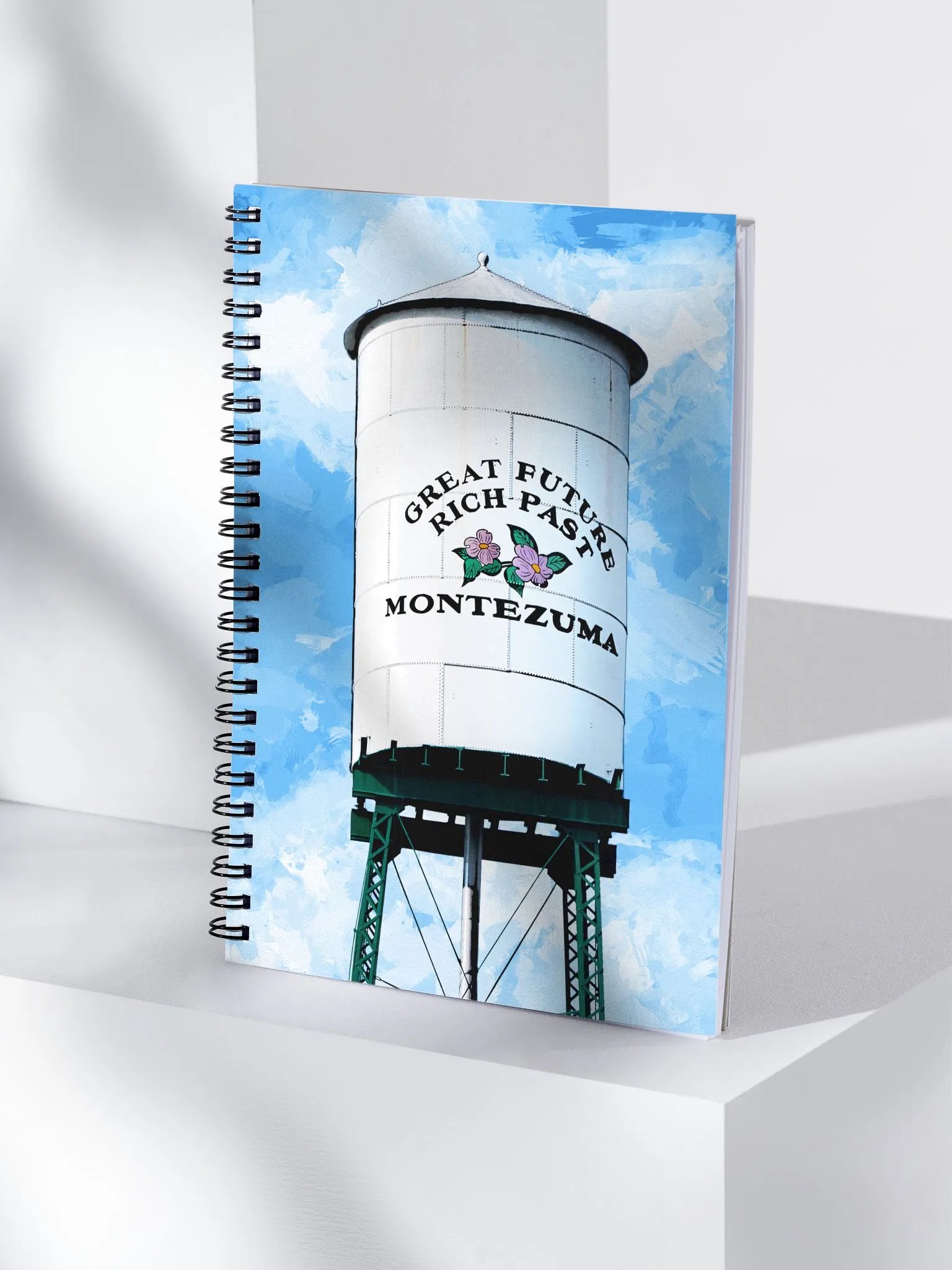 Historic Montezuma Georgia Water Tower - Spiral Notebook product image (4)