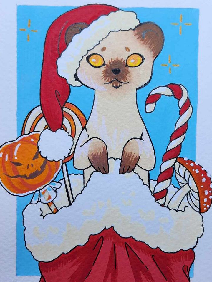Dessin original Noël Hermine product image (1)