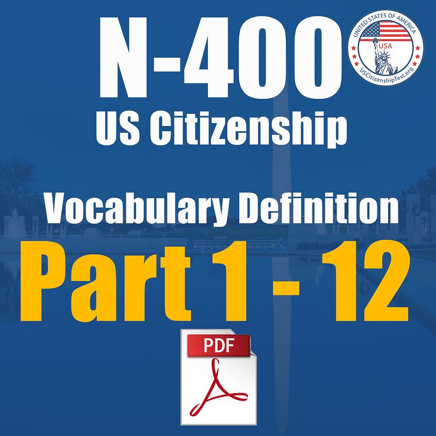 US Citizenship 3-in-1 Study PDFs product image (3)