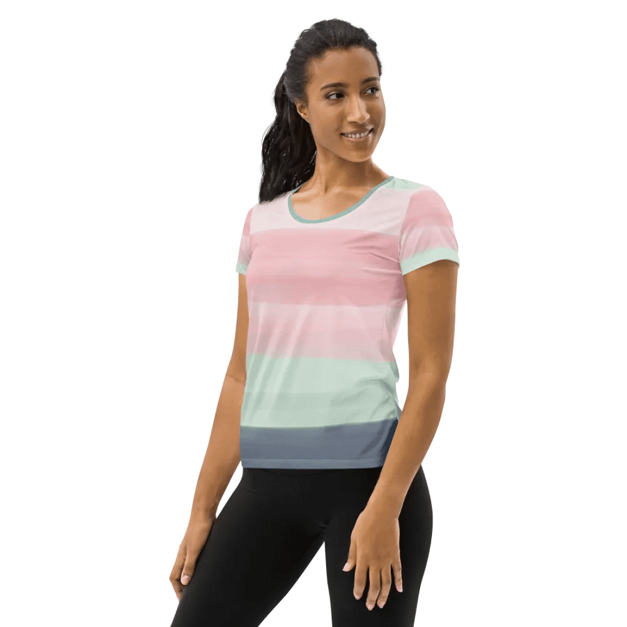 Serene Spectrum Women's Athletic T-Shirt product image (3)