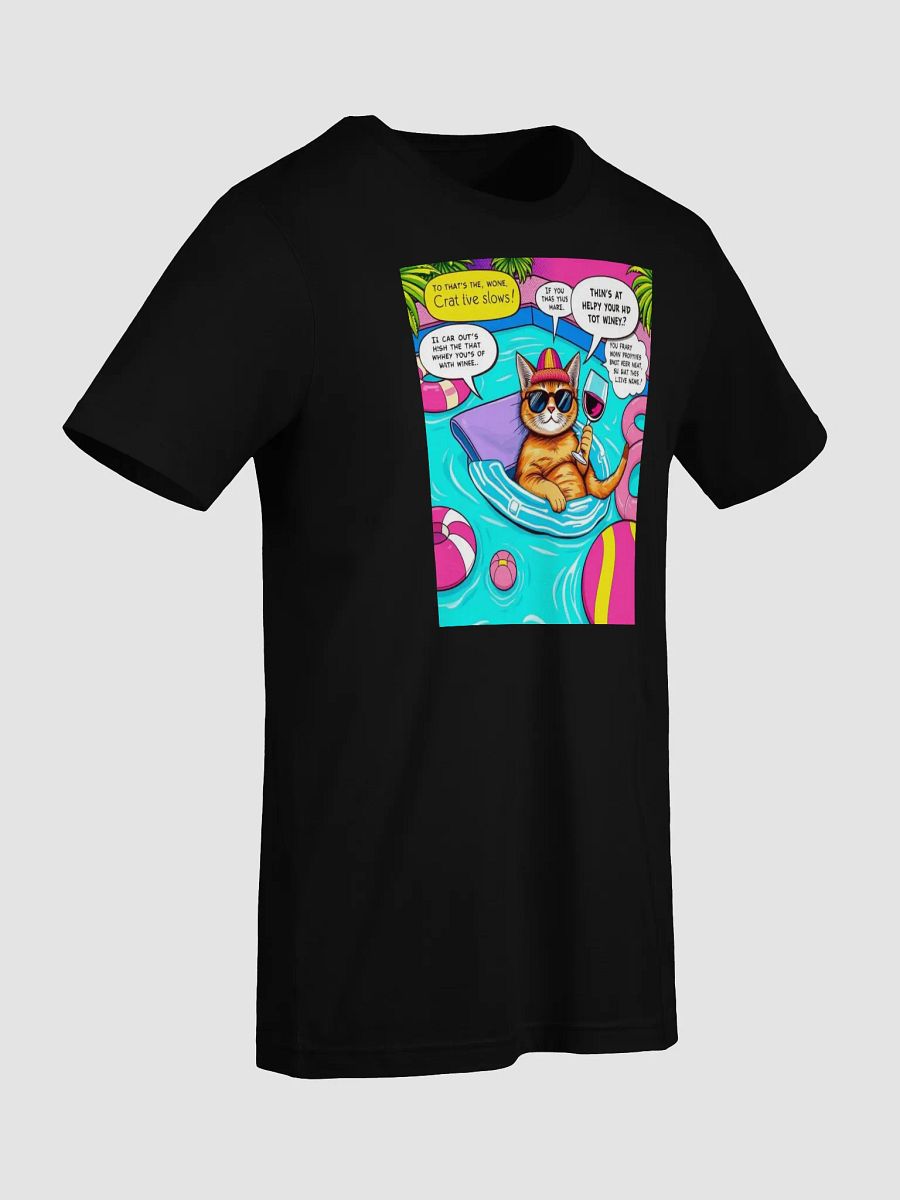 Wine Cat Pool Day T-Shirt product image (25)