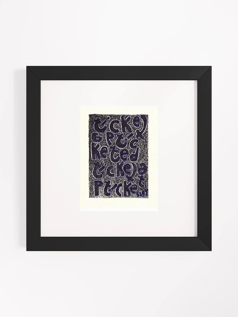 ticketed Panel Card Print Framed product image (3)