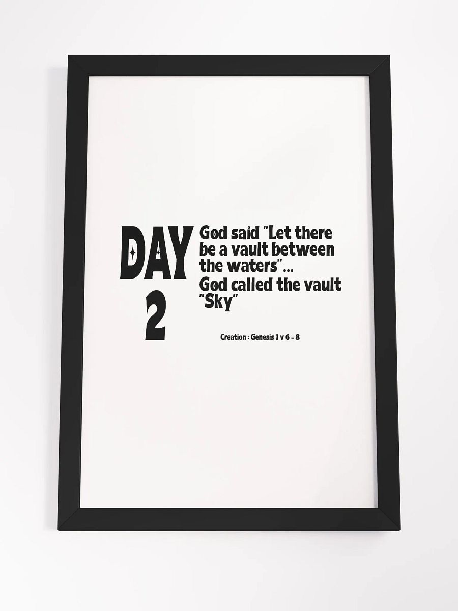 CREATION: DAY 2..Christian, Jesus, faith, God, Bible, Christianity, Jesus Christ, religion, Bible Verse, Love product image (8)