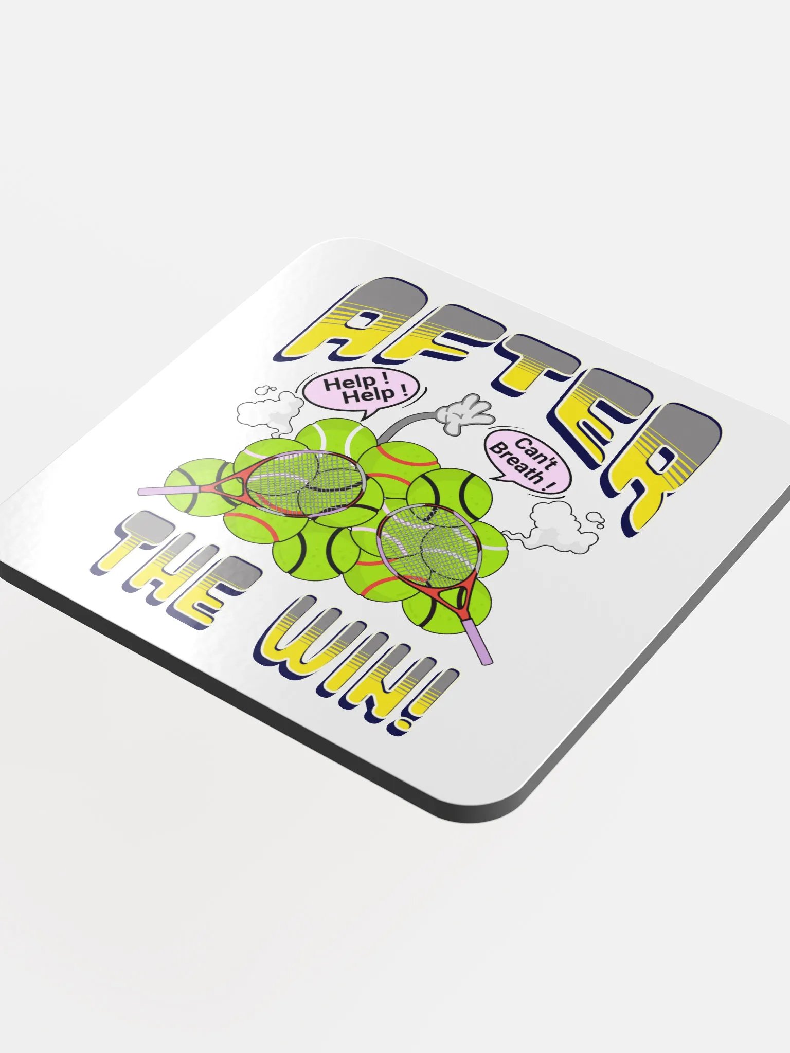 After The Win Tennis Whimsical Ball Coaster Set product image (1)