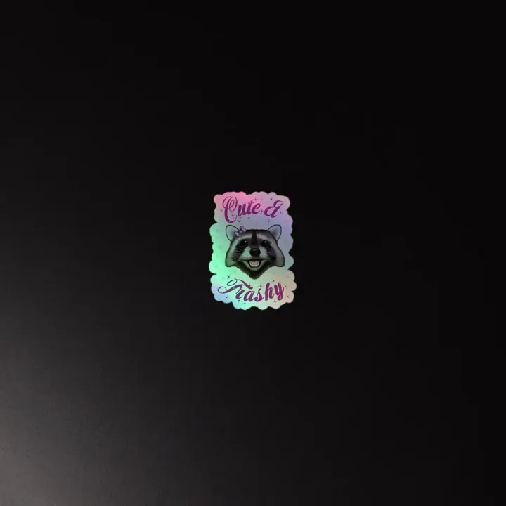 Cute & Trashy Holo Sticker product image (4)