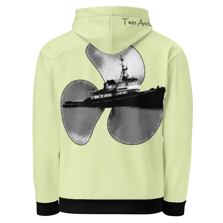 snow flurry Three blade prop & Jack tug Hoodie product image (1)