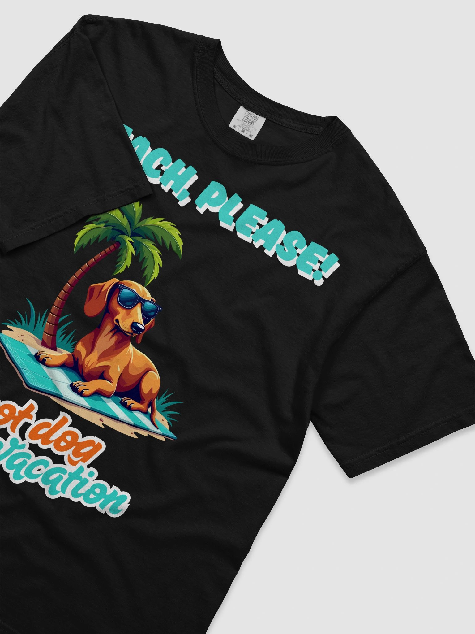 Beach, Please! – Chillaxin’ Dachshund Tee product image (9)