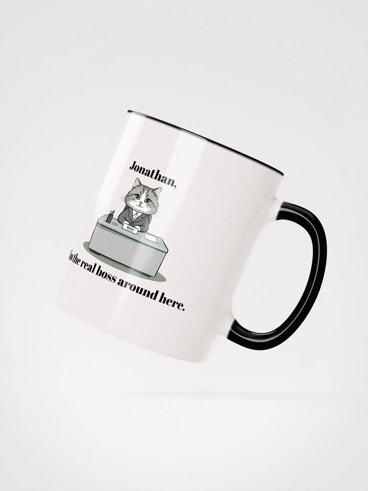 Personalized Working Office Cats Coloured Mug product image (2)