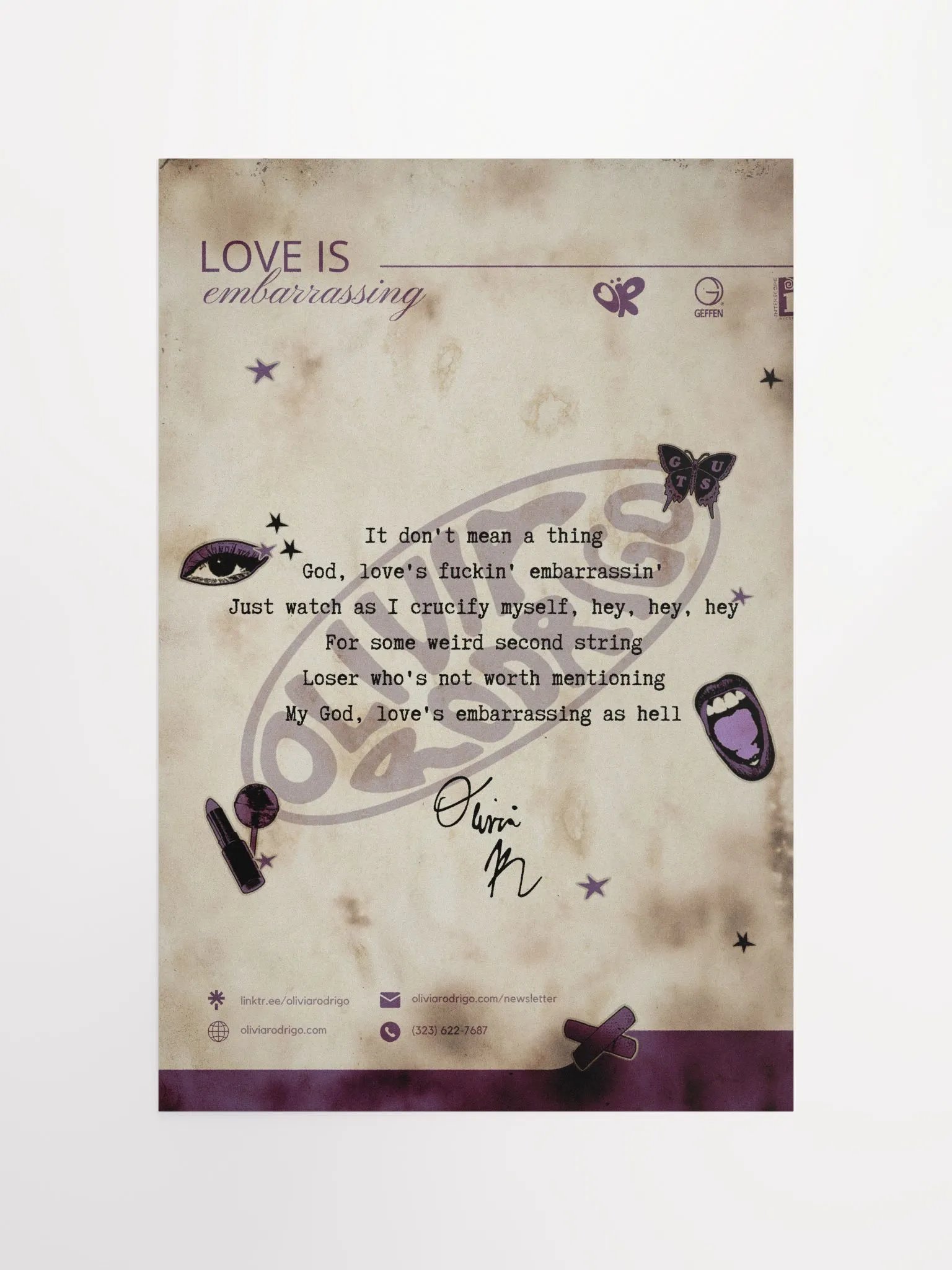 love is embarrassing Poster product image (4)