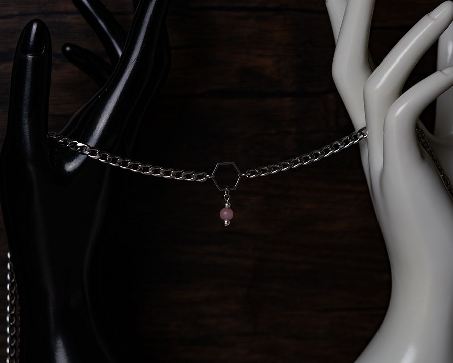Pink Phantom Agate Necklace product image (3)