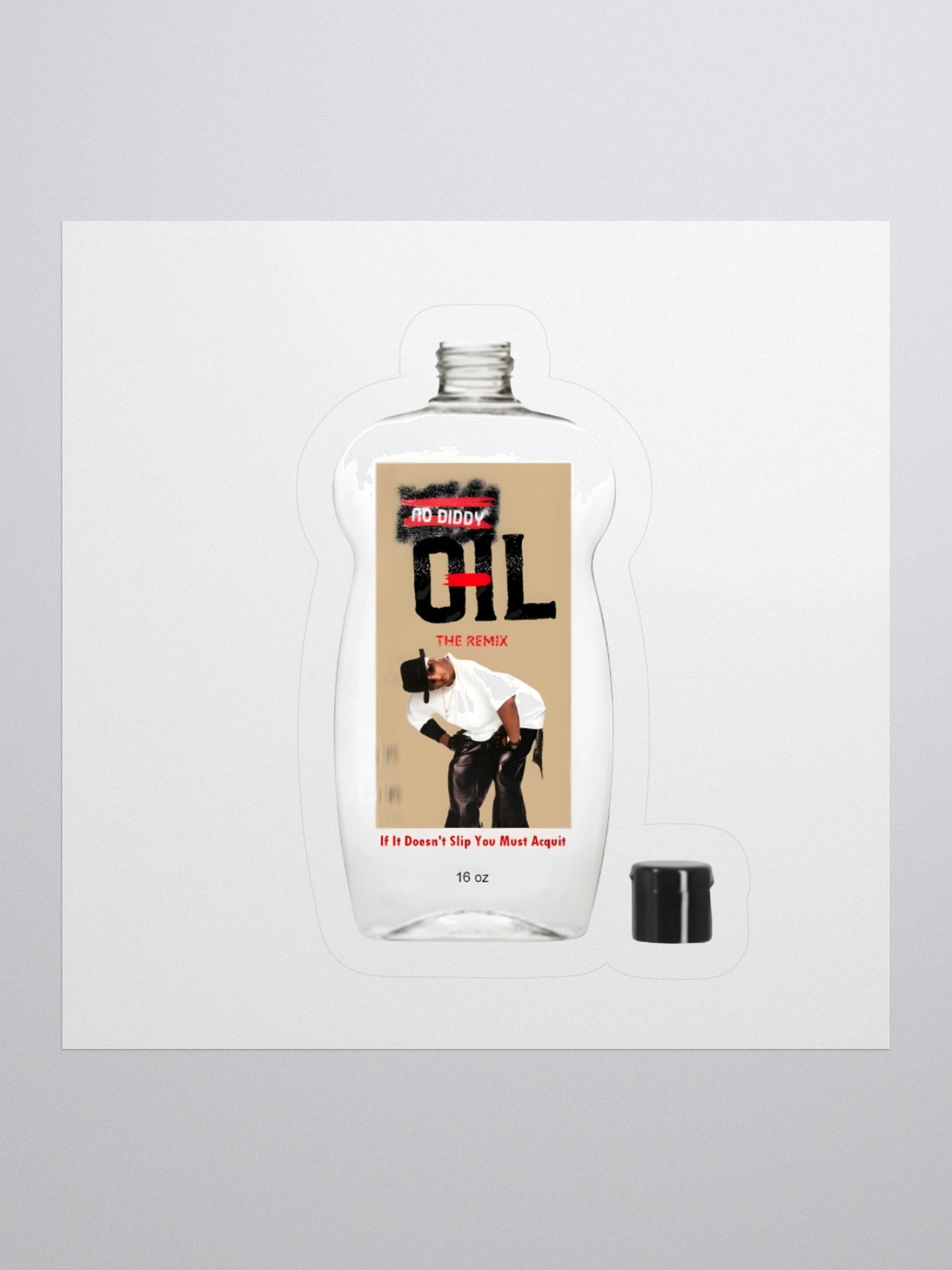 No Diddy Oil Bottle Sticker product image (2)