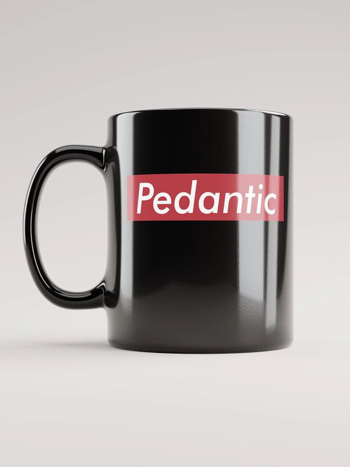 Pedantic mug in black! product image (1)