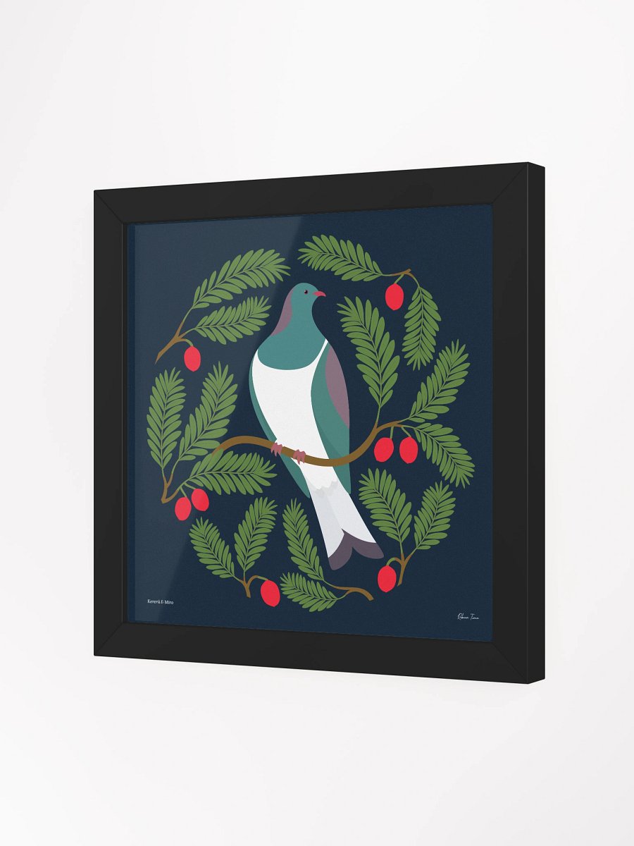 Kererū in Miro Framed Wall Art product image (24)