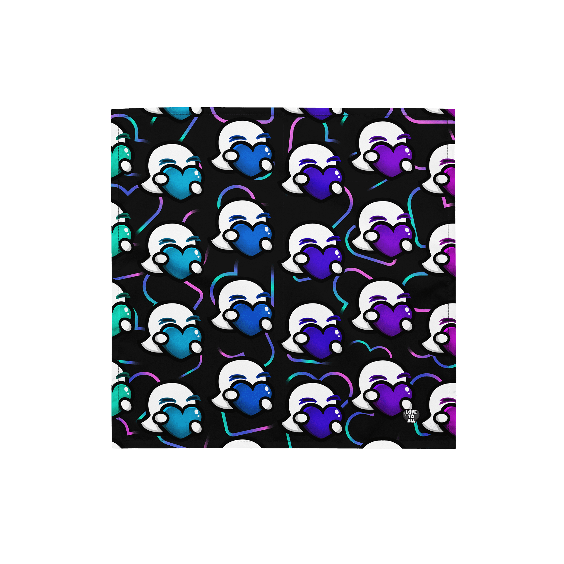 Vaporwave Heart Bandana product image (2)