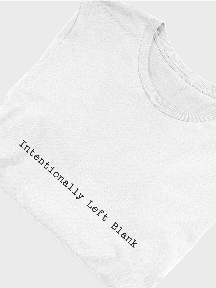 Intentionally Left Blank Printed Supersoft T-Shirt product image (45)