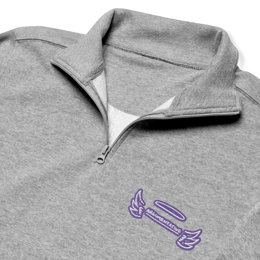 ANGELIC (purple bubble design) embroidered quarter zip product image (6)