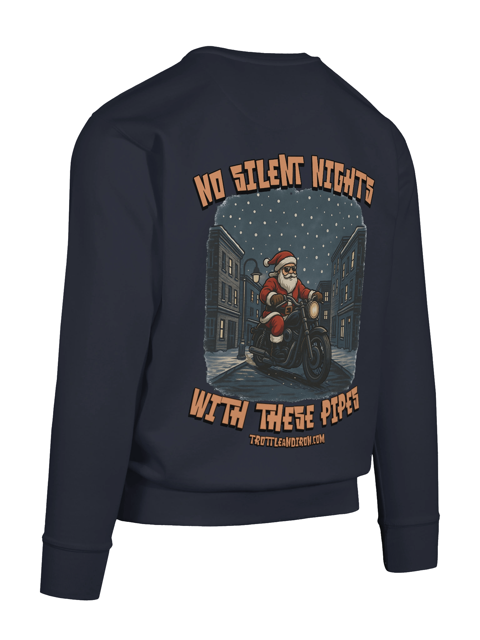 Throttle & Iron “No Silent Nights with These Pipes” Pocket Sweatshirt product image (12)