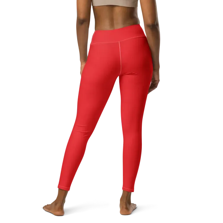 Unisex Red Yoga Leggings product image (2)