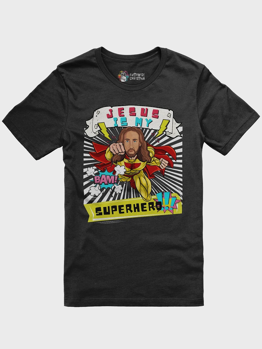 Jesus Is My Superhero- Funny Christian Comic T-Shirt product image (2)