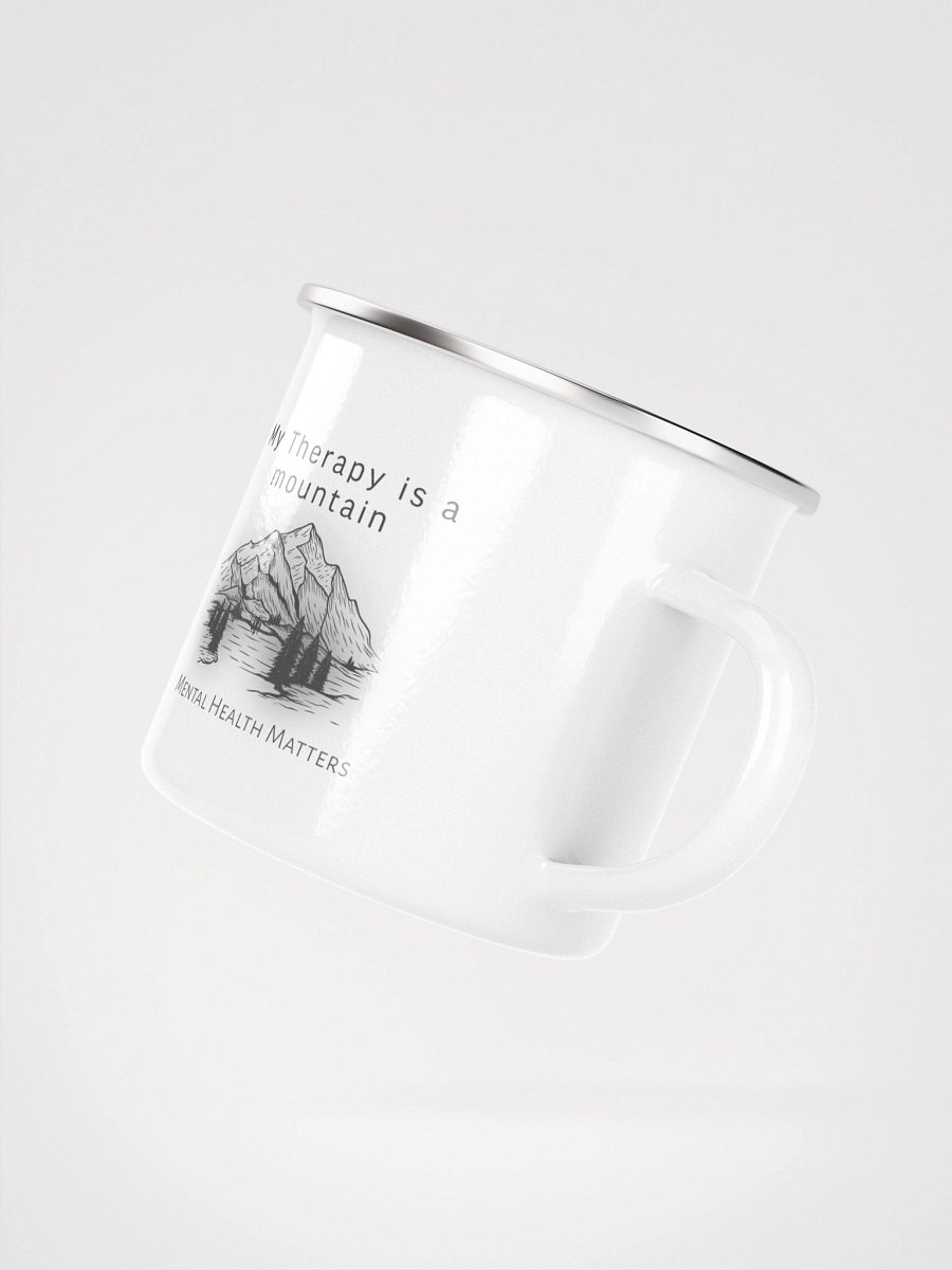 My Therapy is a mountain - Enamel mug product image (3)