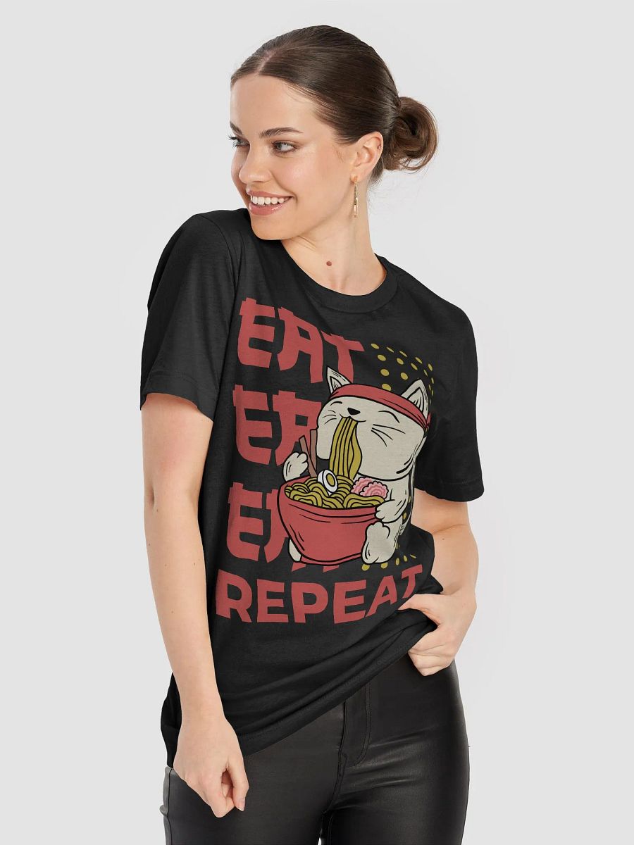 Noodle Slurping Cat T-Shirt product image (62)