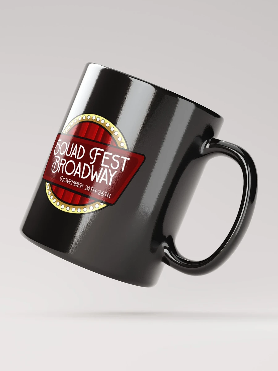 Engraved Square Glass Coffee Mug Broadway