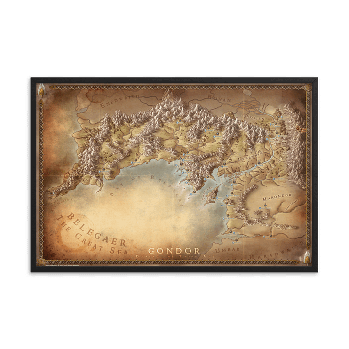 Map of Gondor (Framed) product image (1)
