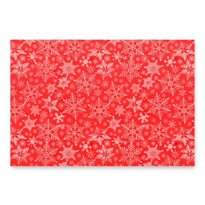 Pink and Red Snowflakes Glossy Wrapping Papers Three 28.75″×19.75″ product image (1)