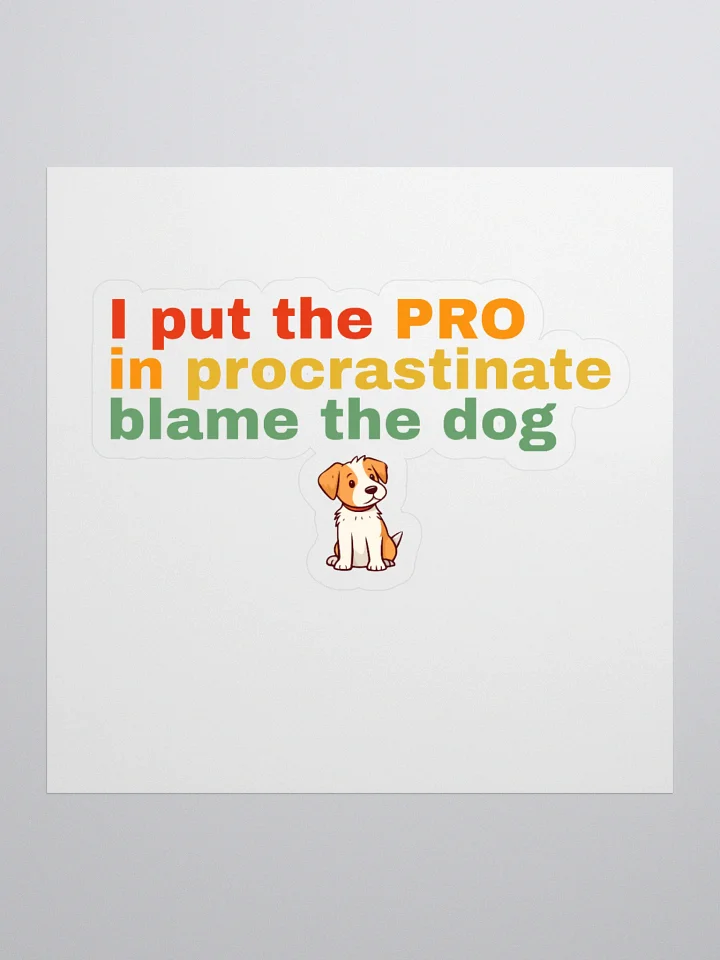 Pro in Procrastination Kiss Cut Stickers product image (1)