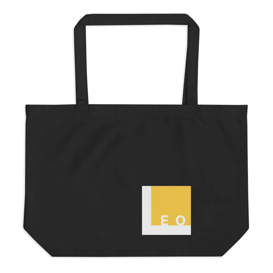 Tote Bag: LEO logo (front) and Let's DJ ( back) product image (1)