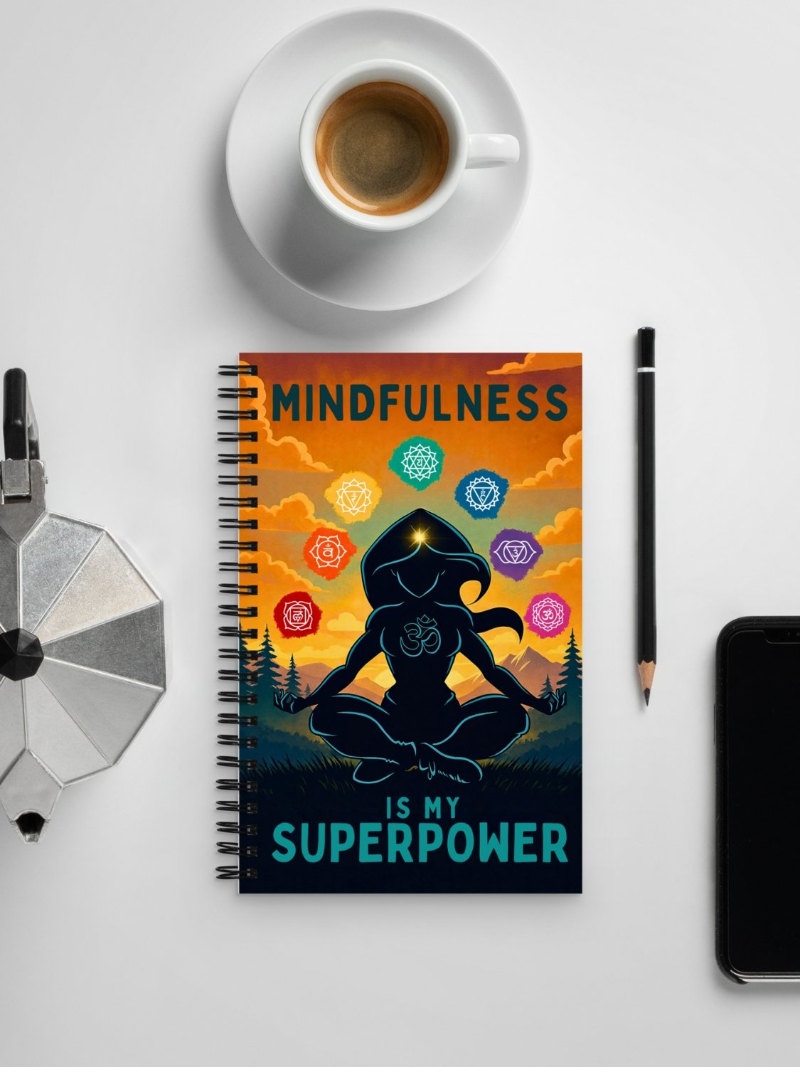 Mindfulness Is My Superpower - Spiral Journal Notebook product image (7)