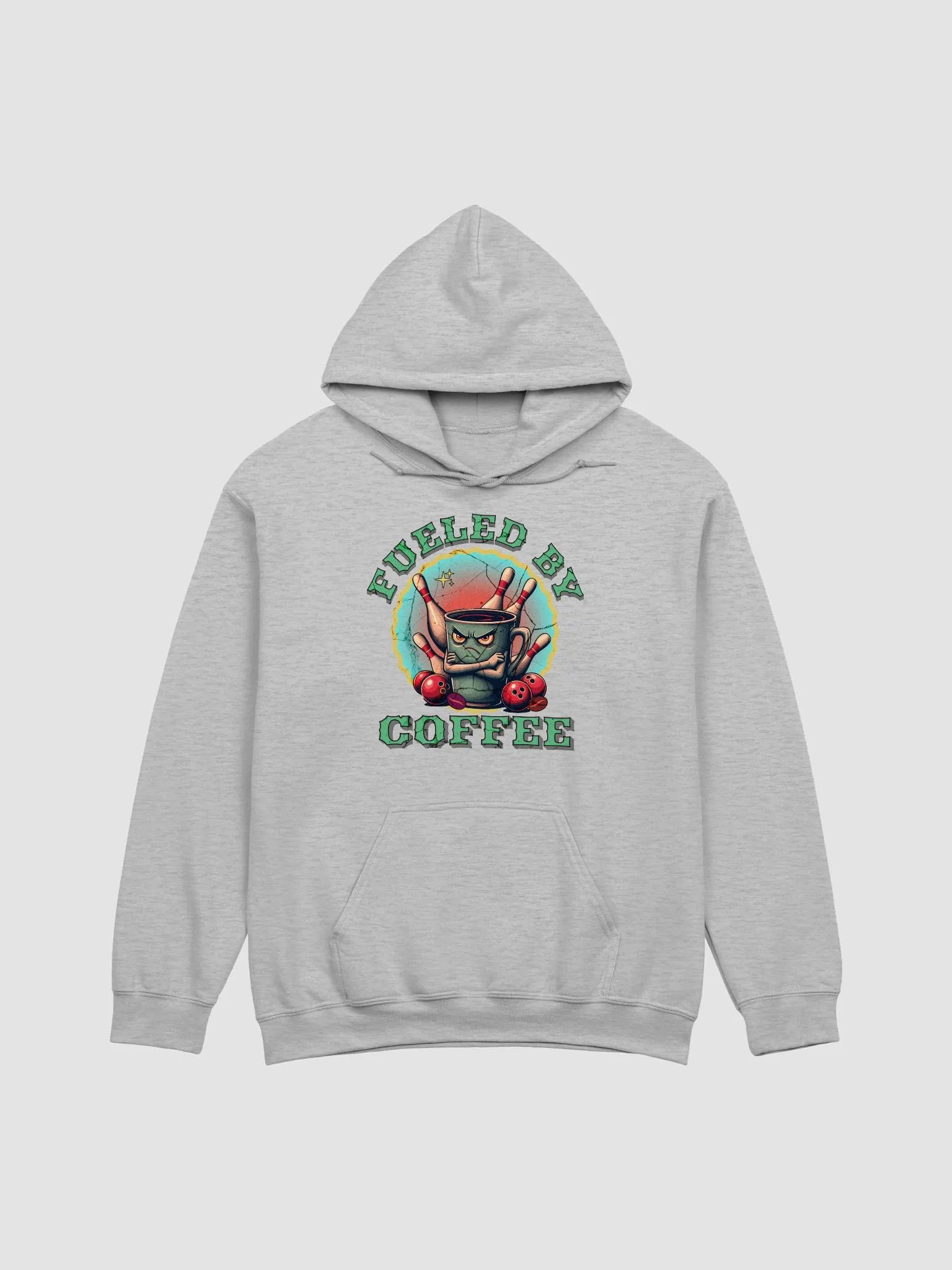 Fueled By Coffee Bowling Fierce Mug Classic Hoodie product image (21)