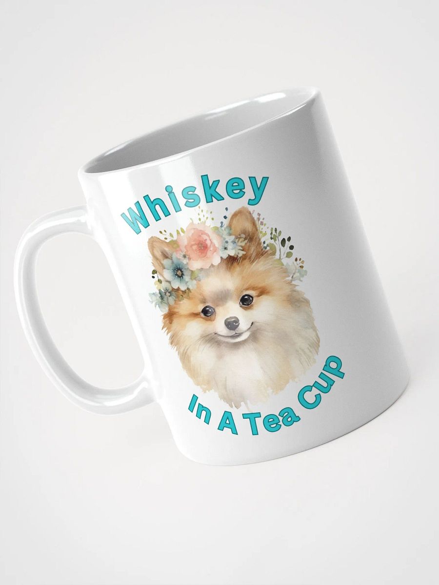 Floral Pomeranian White Glossy Mug product image (9)