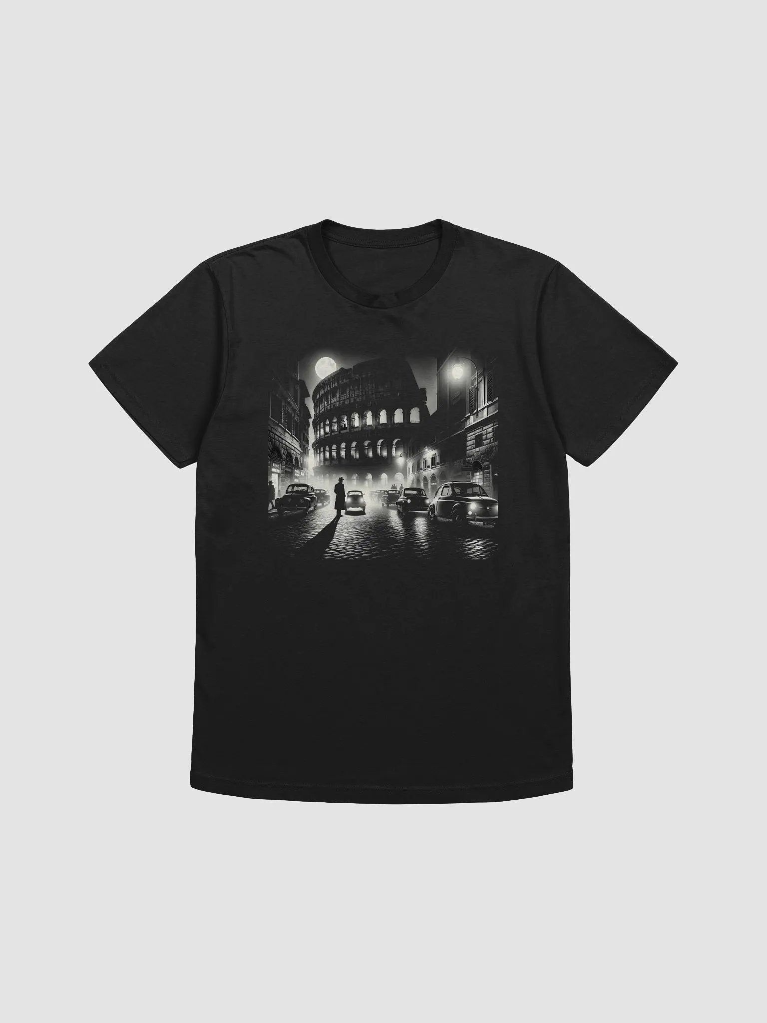 Noir Rome at Night (Front Print Mens Tee) product image (1)