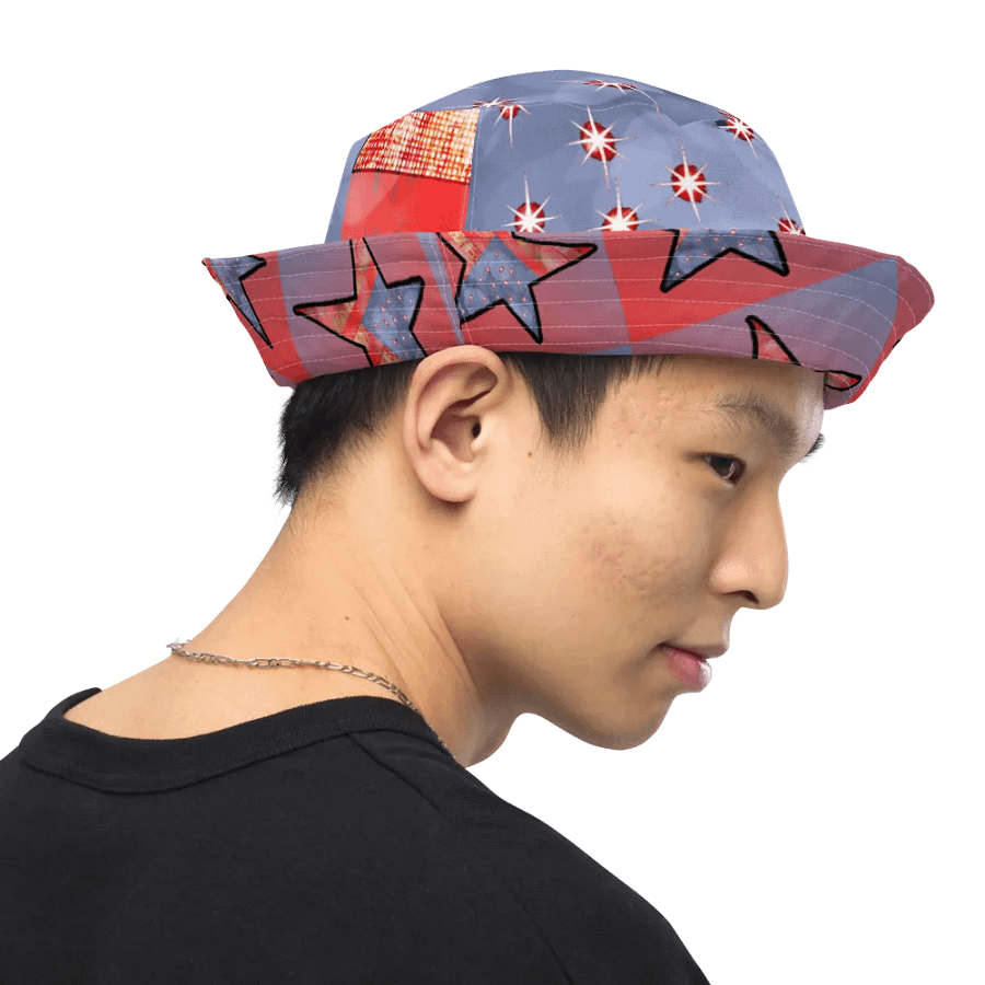 American Flag and Stars Bucket Hat product image (6)