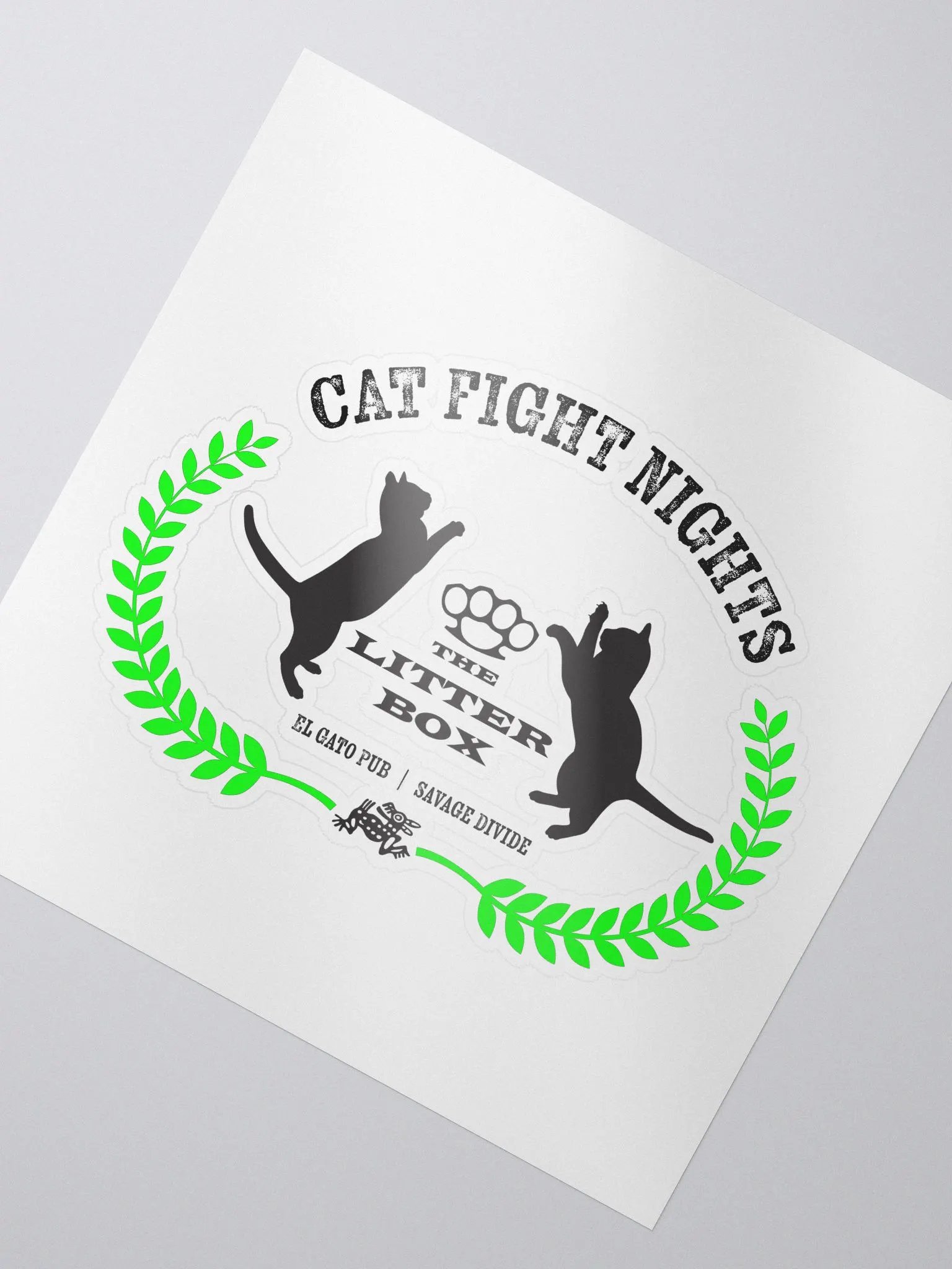 Cat Fight Nights Decal product image (2)