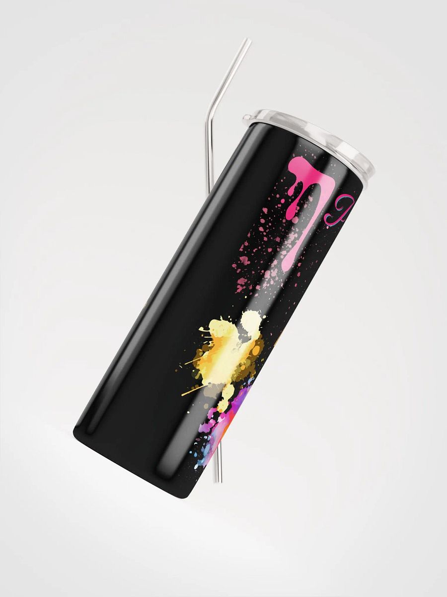 stainless steel tumbler colorful design for the artist. 'Perfect ay for art' product image (4)